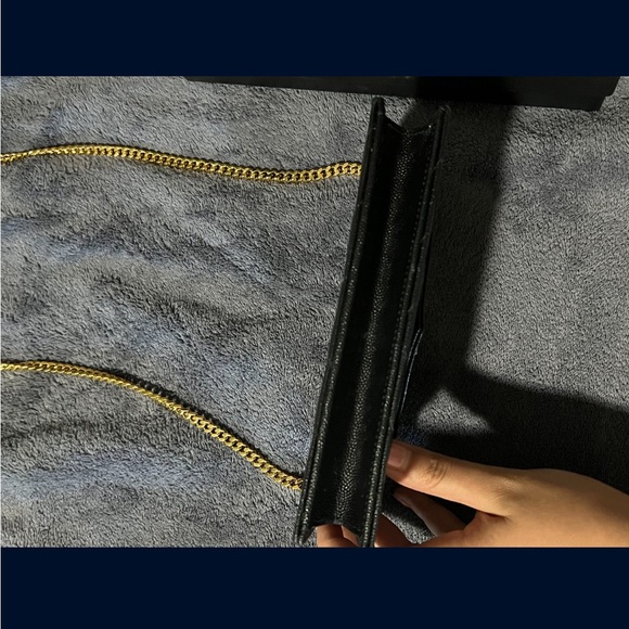 Saint Laurent YSL Black Shoulder Bag Gold Chain Wallet With Box Good Condition - Picture 6 of 6